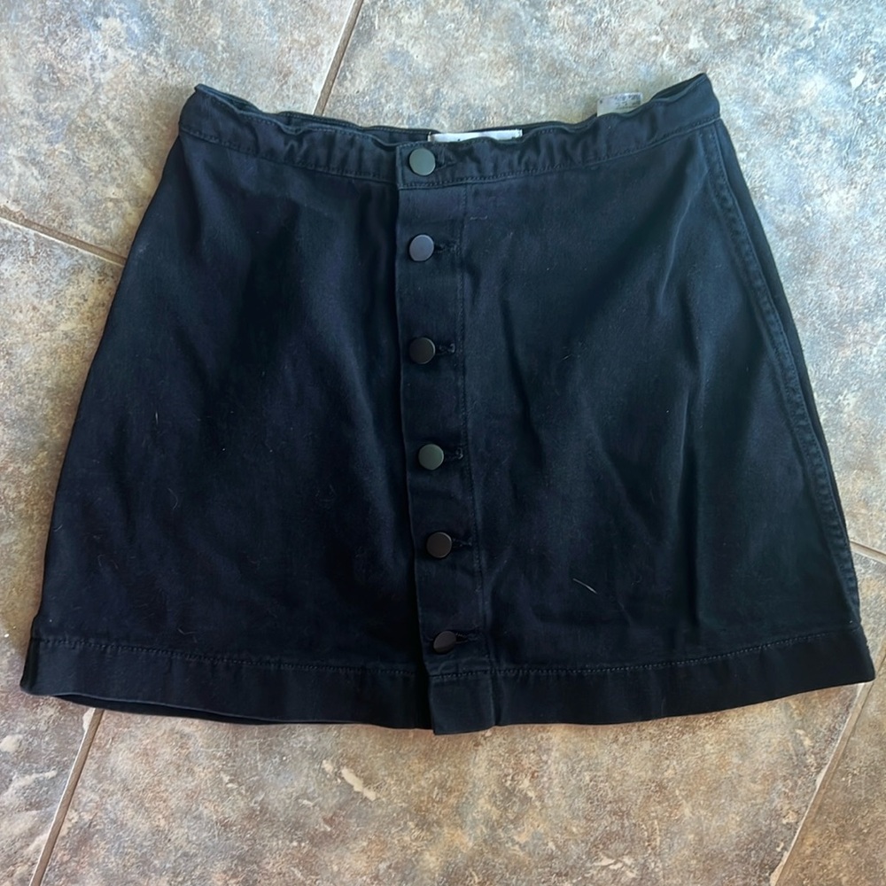 Vintage American Apparel Mini Skirt Black Denim